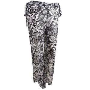 MikenWomen's Side-Slit Chiffon Pants Swim Cover-Up